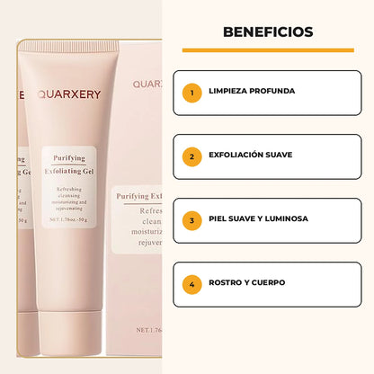 Beneficios del gel exfoliante Quarxery