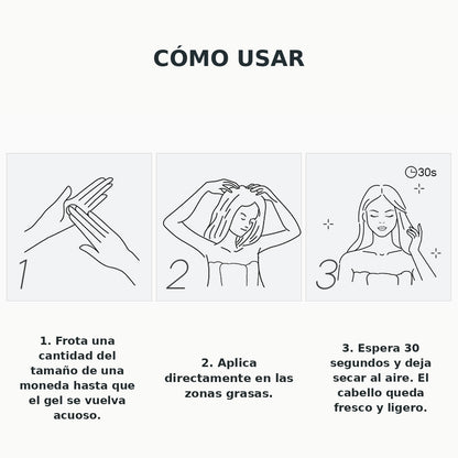 Cómo usar el shampoo seco en gel