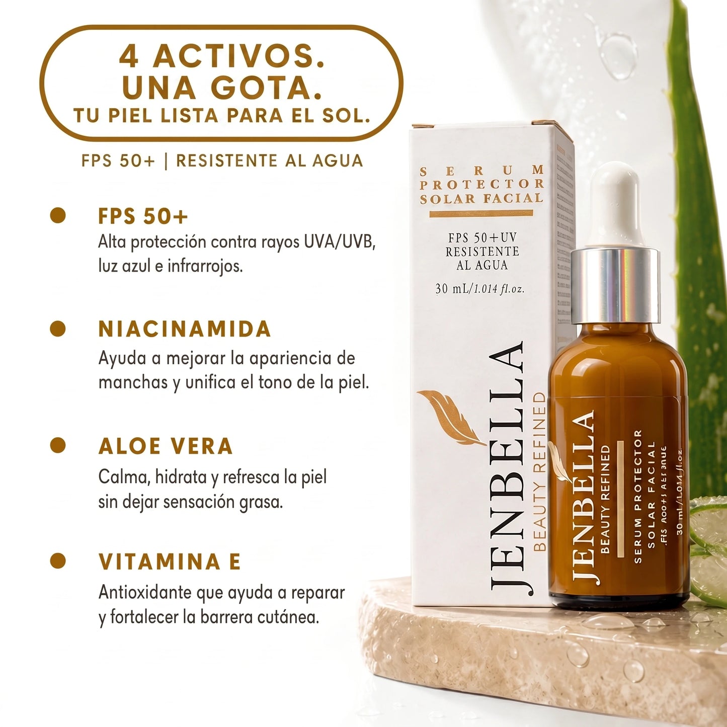 JENBELLA™ | Tu Piel Lista Para El Sol En Solo Una Gota